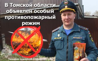 С 15 мая особый противопожарный режим действует на территории всей Томской области